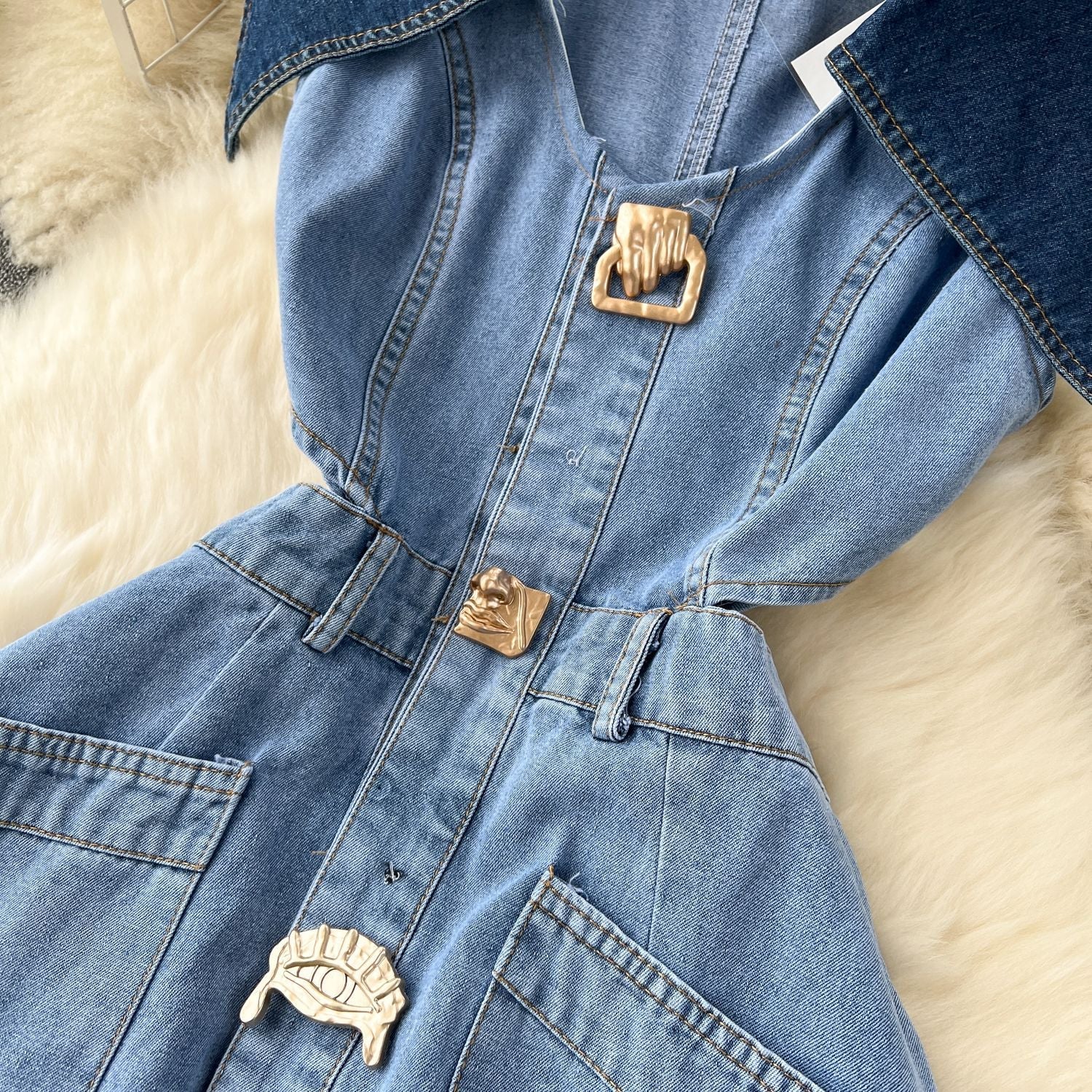 Women's Stylish Cowl Neck Sleeveless Dress