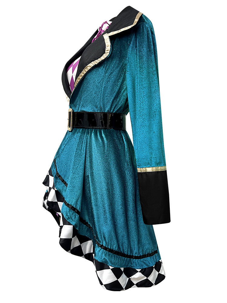 Halloween Circus Alice Mad Hatter Adult Magician Costume