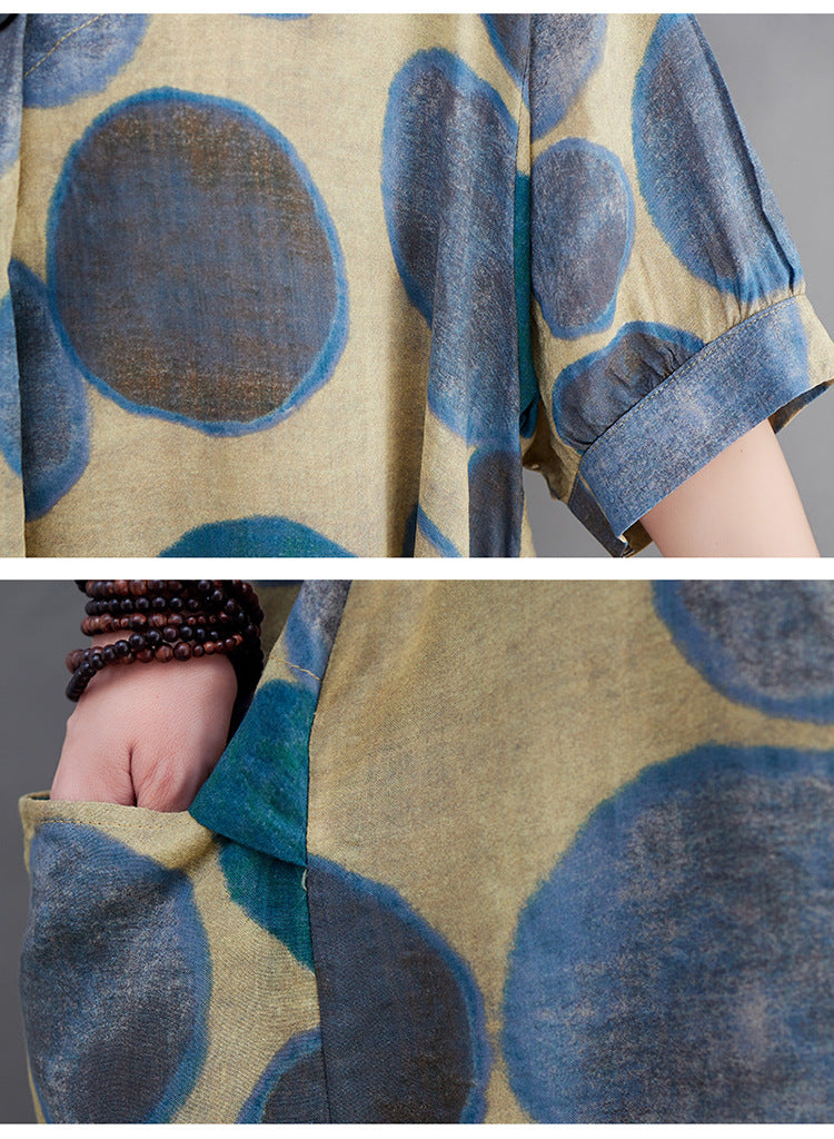 Vintage Summer Plus Sizes Cozy Dresses-Dresses-Free Shipping at meselling99