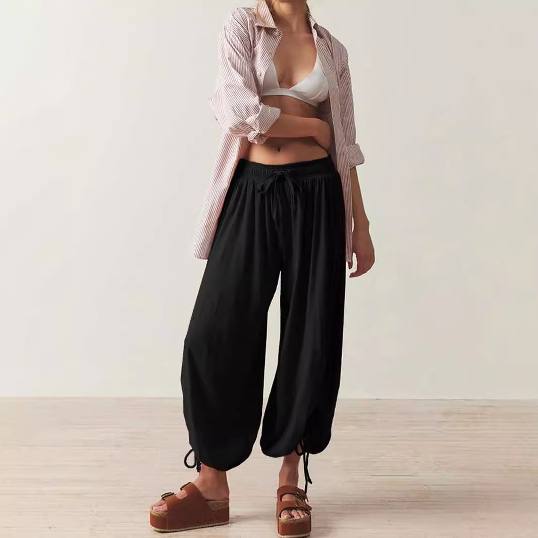 Casual Summer Drawstring Women Pants