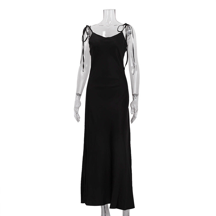 Sexy Satin Long Slip Dress