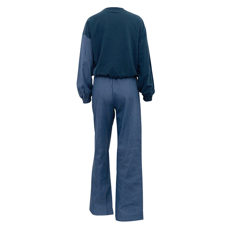 Women's Color-Block Sweatsuit Set