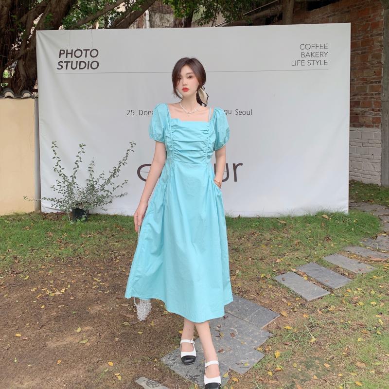 Off The Shoulder Summer Puff Sleeves Plus Sizes A-line Dresses