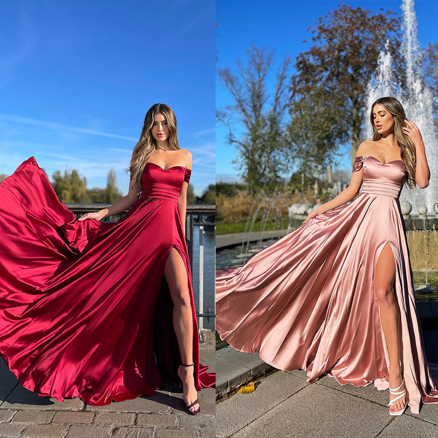 Sexy Off The Shoulder Bridesmaid Dresses-Dresses-Free Shipping at meselling99