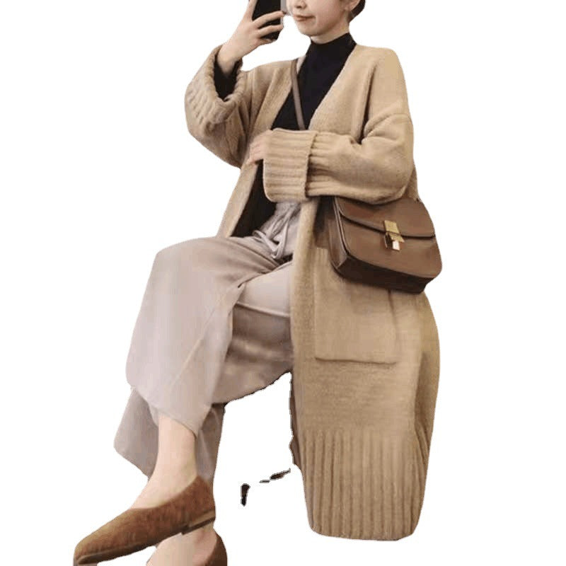 Casual Thick Long Knitted Cardigan Sweaters