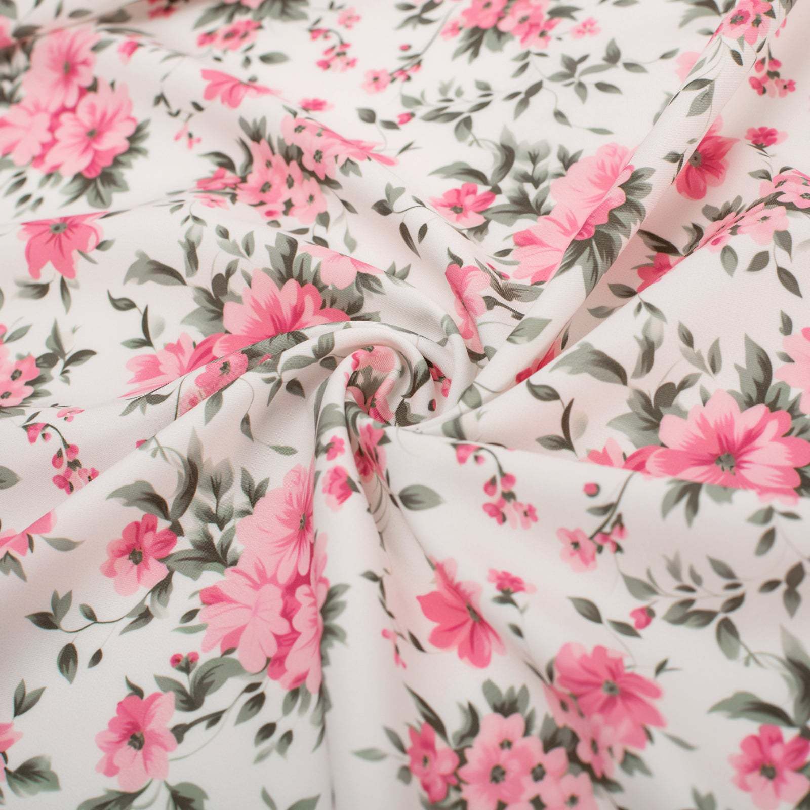 Retro Homecoming Dress - Floral Print A-Line Swing Dress with Buttons