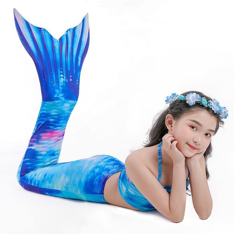 Grils Summer Mermaid Dress&Bikini-STYLEGOING