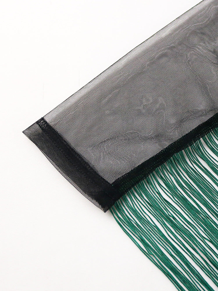 Sexy See Through Green Bodycon Women Party Dresses-Dresses-Free Shipping at meselling99