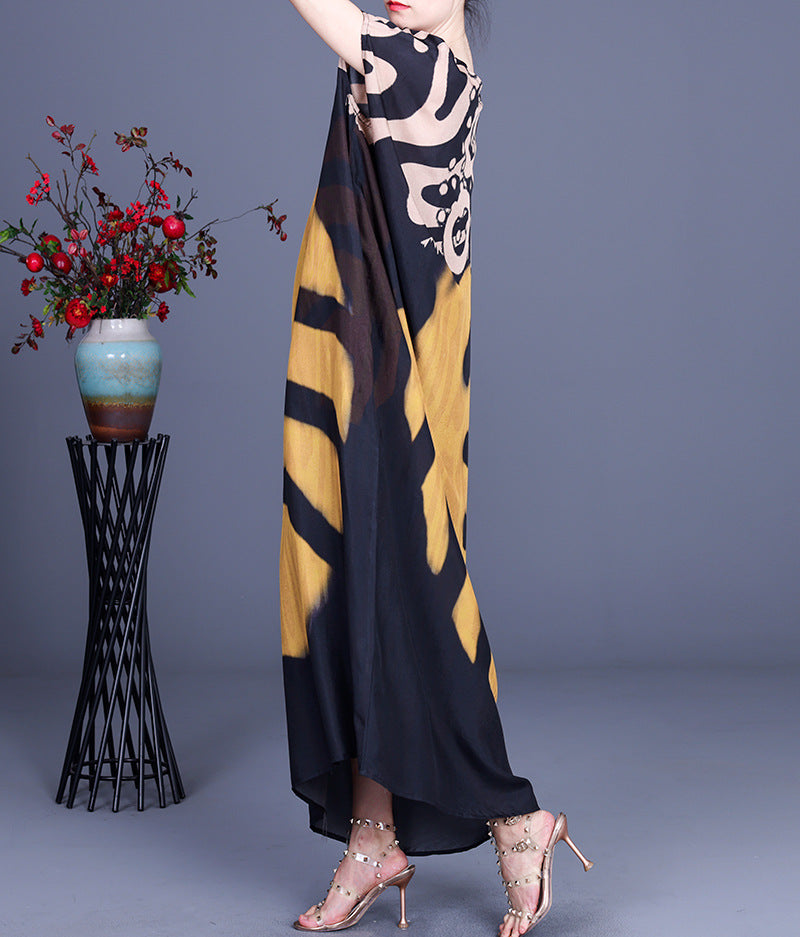 Summer Graffiti Romper Plus Sizes Dresses-Dresses-Free Shipping at meselling99