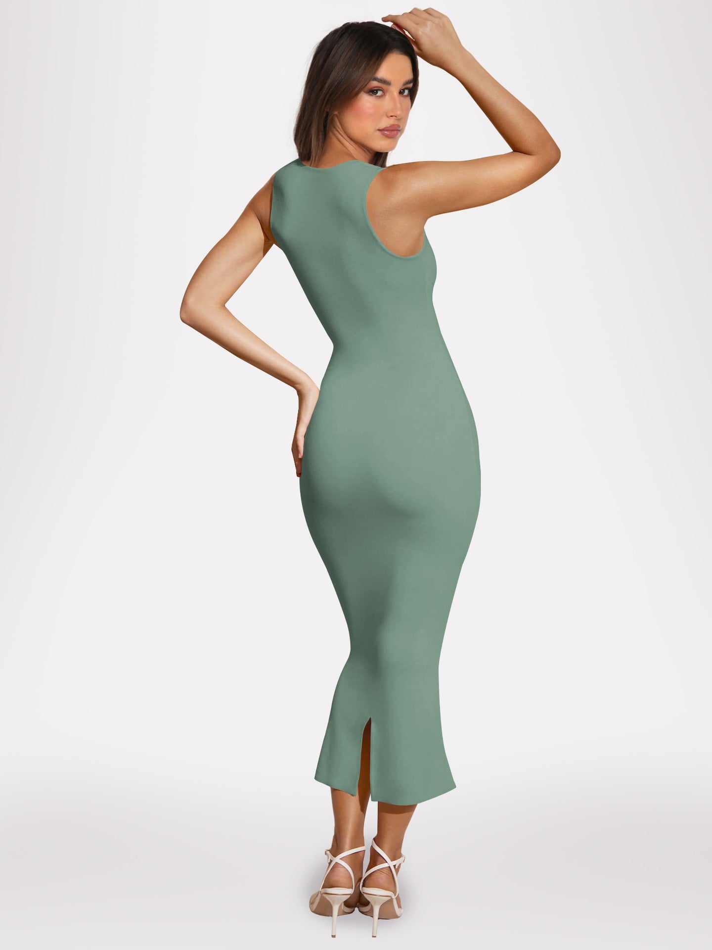 Sexy Split Front Knitted Long Sheath Dresses