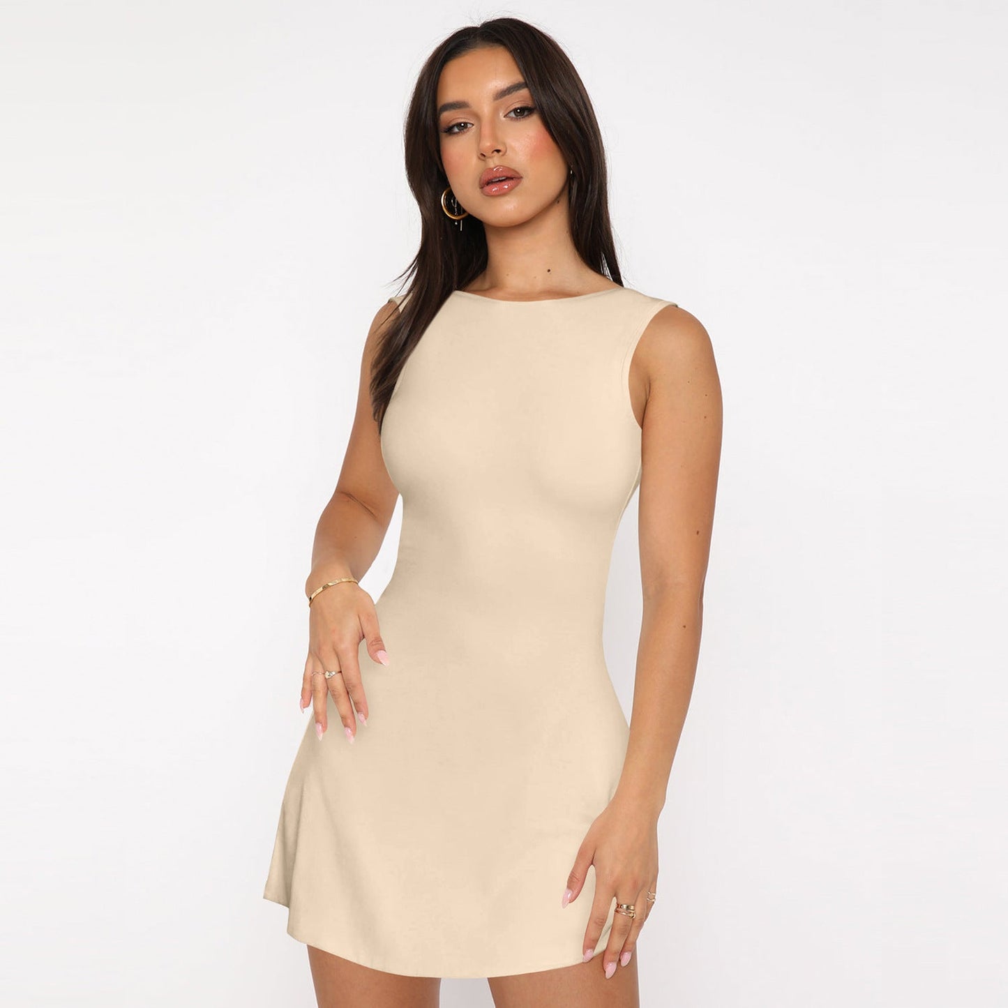 Sexy Backless Sleeveless Mini Party Dresses