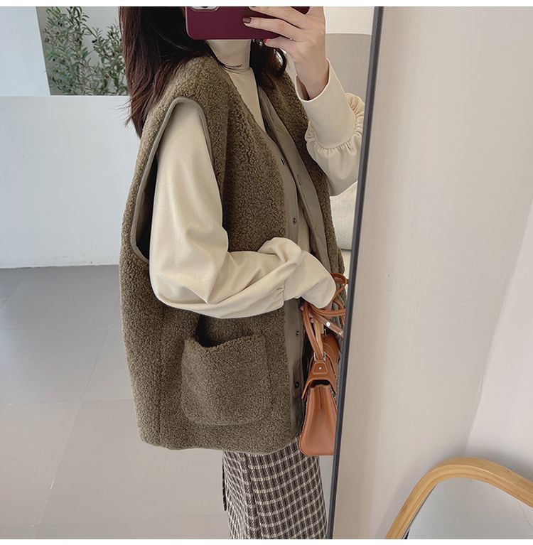 Fashion Women Fleece Warm Vest