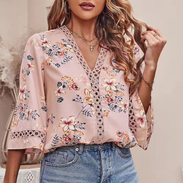 Summer Casual Women Blouses Shirts