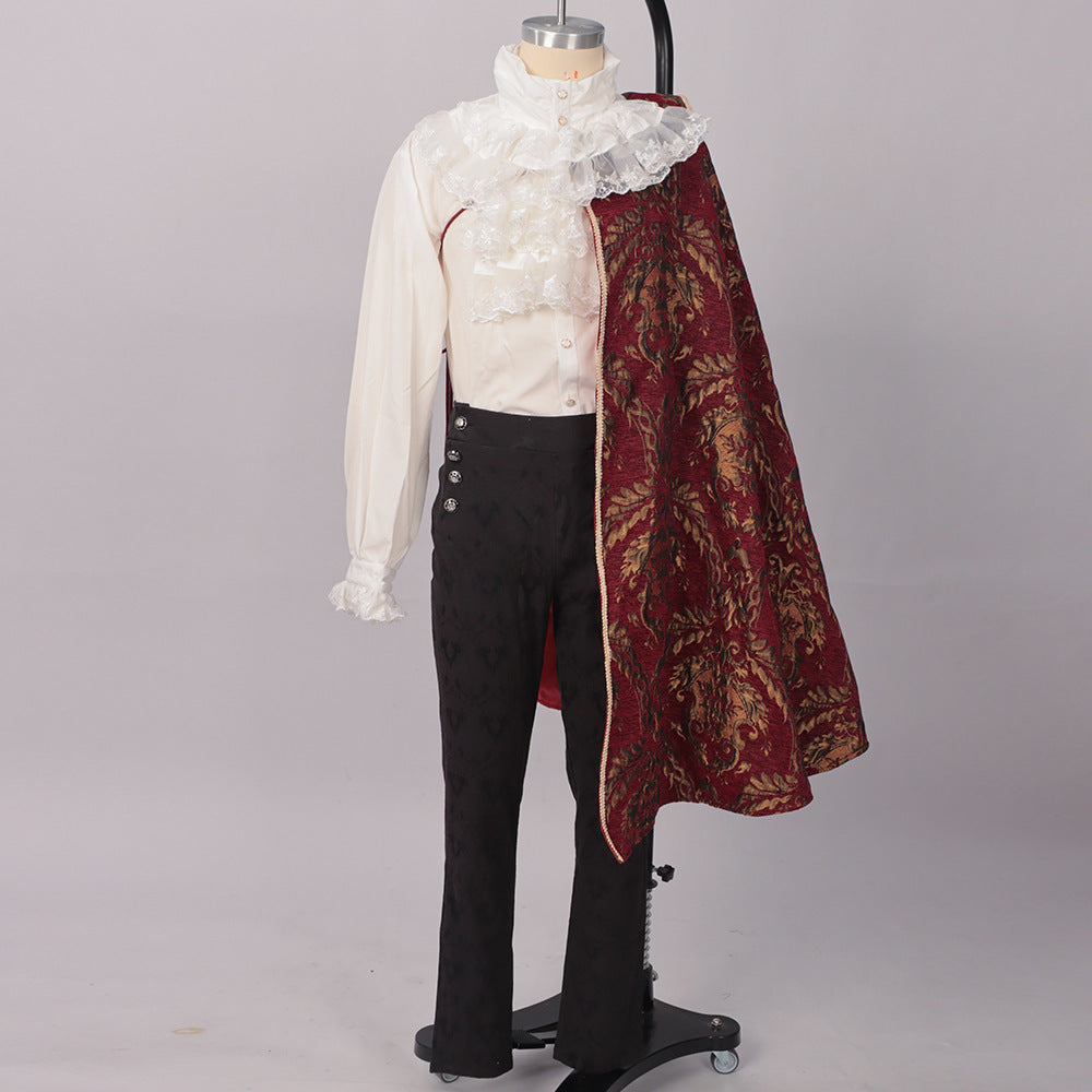 Medieval Renaissance Tudor King Costume Cloak – RenFaire Noble Cape