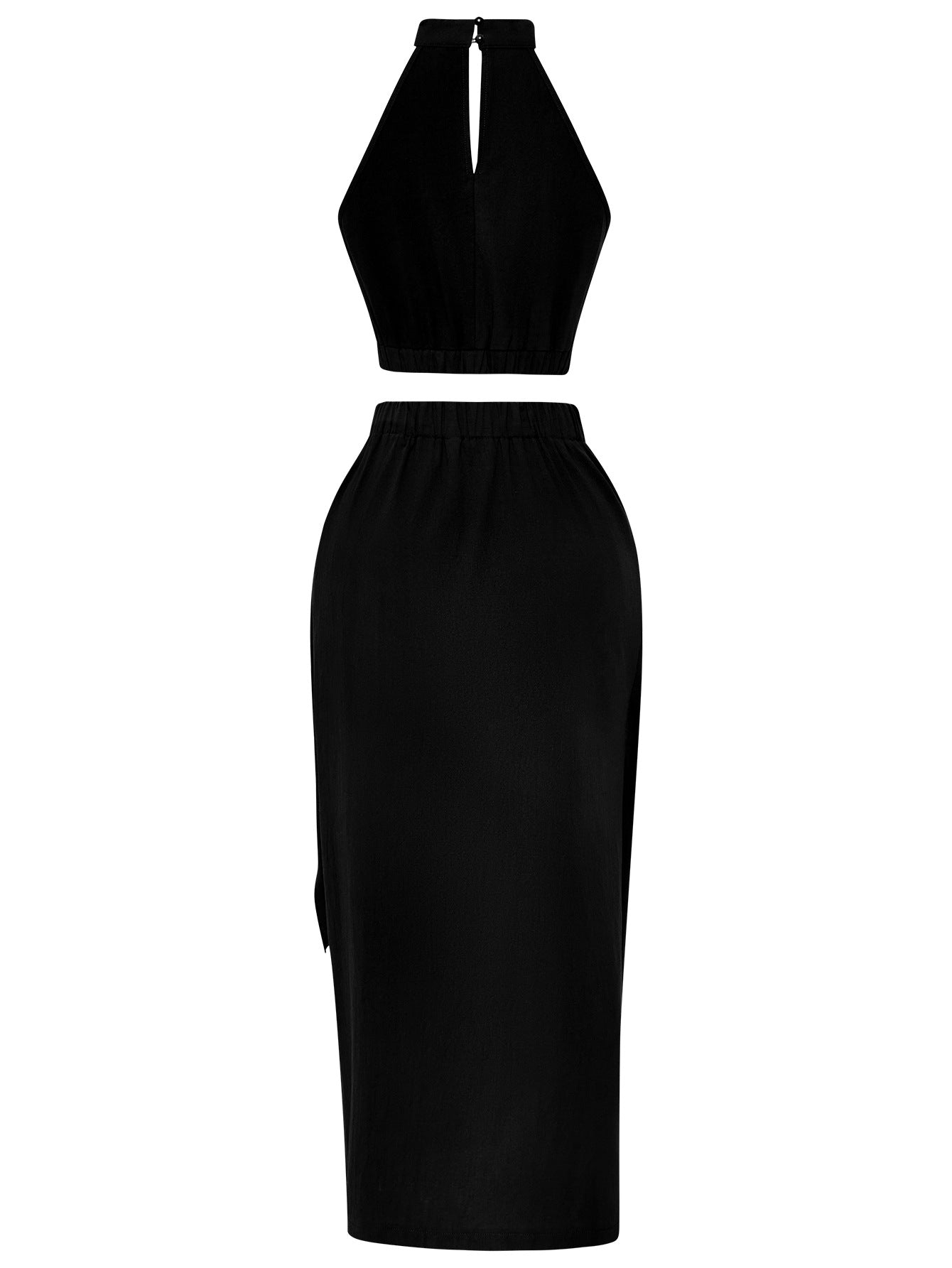 Sexy Halter Sleeves Top & Skirts Suits for Women-Dresses-Free Shipping at meselling99