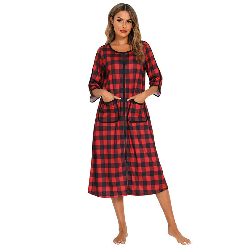 Casual Comfortable Plus Sizes Long Nightgown