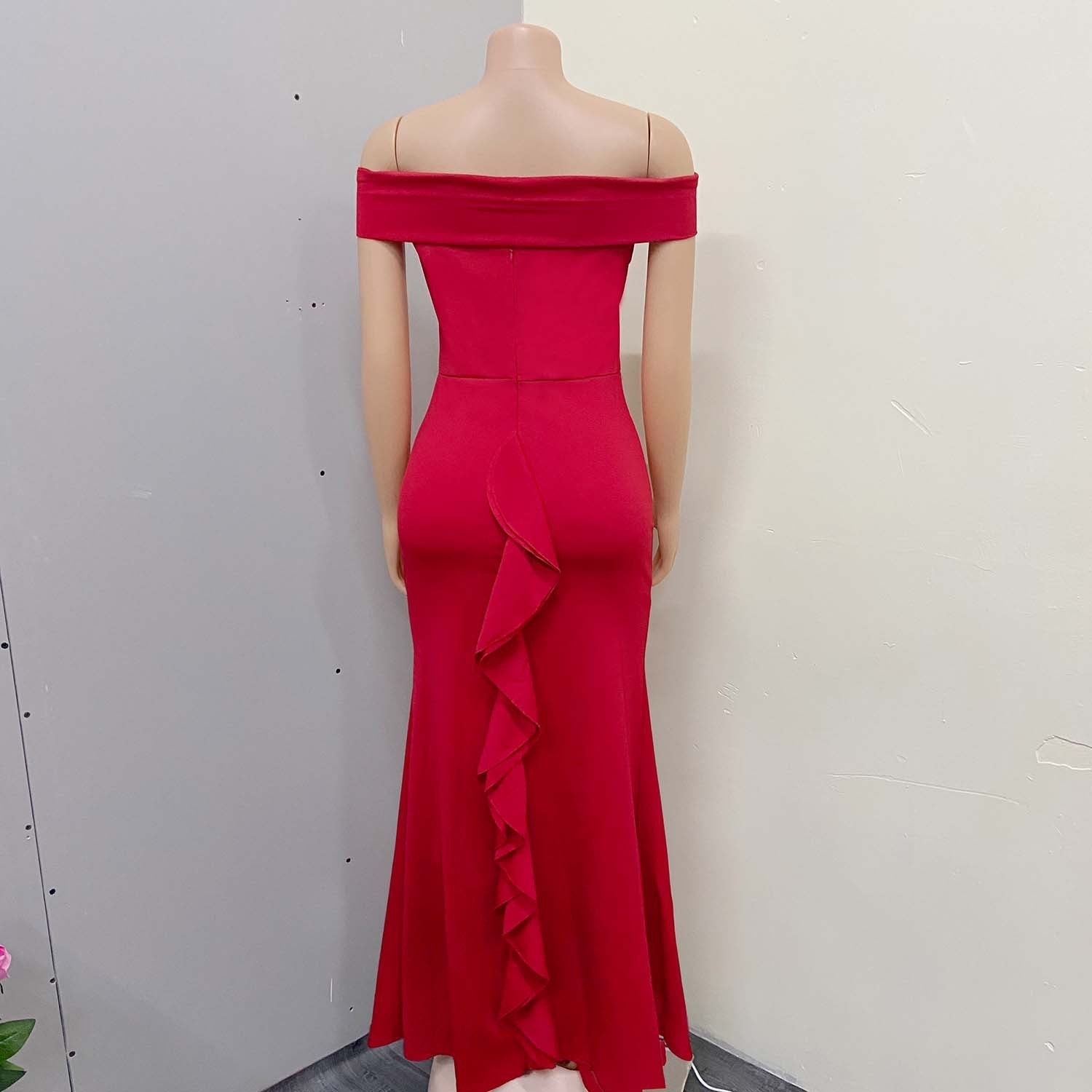 Off The Sholuder Plus Sizes Long Party Dresses for Women-Dresses-Free Shipping at meselling99