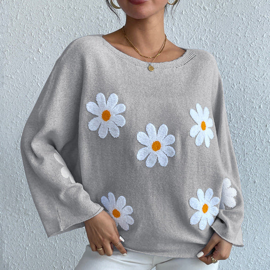 Casual Off The Shoulder Knitted Pullover Sweaters