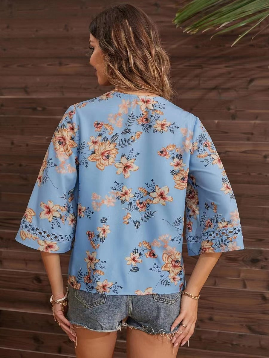 Summer Casual Women Blouses Shirts