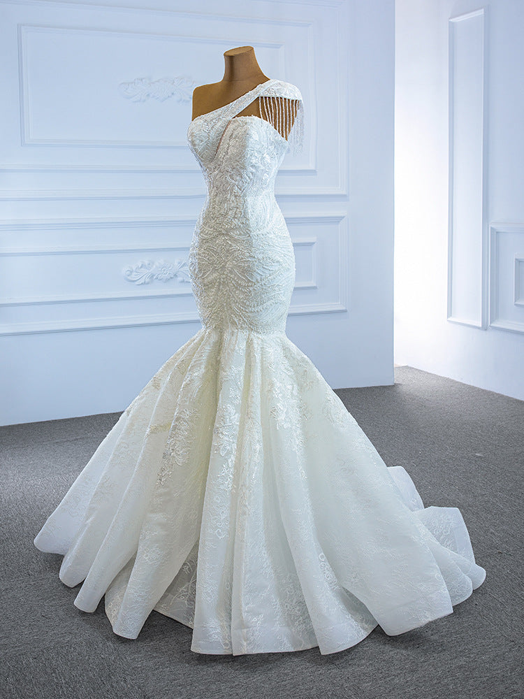 Sexy One Shoulder Mermaid Wedding Dresses