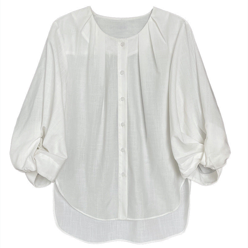 Designed Linen 3/4 Length Sleeves Shirts