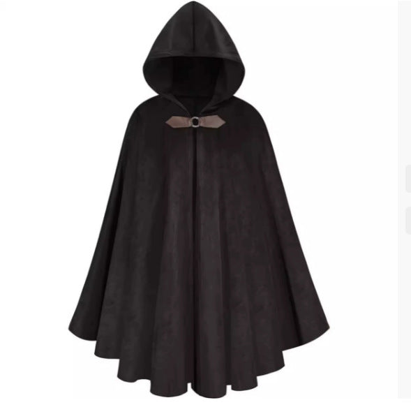 Medieval Deerskin Suede Cloak
