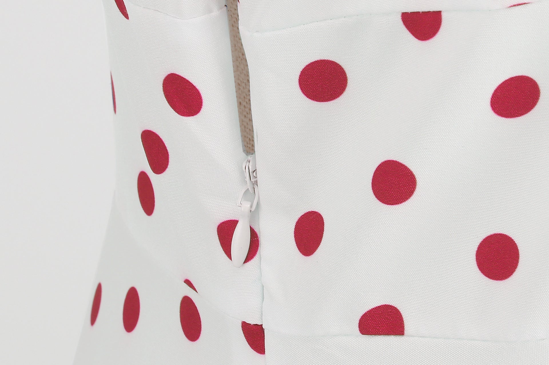 Vintage-Inspired Polka Dot Print Wrap Waist Flared Dress with Belt