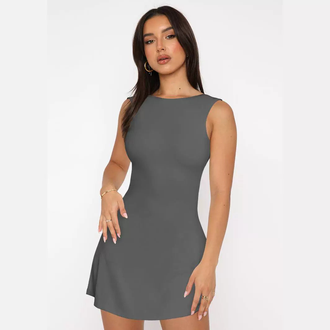 Sexy Backless Sleeveless Mini Party Dresses