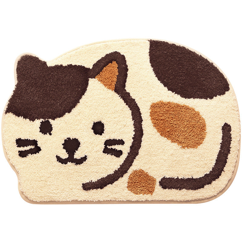 Cat-Shaped Bath Mat - Super Absorbent, Quick-Dry