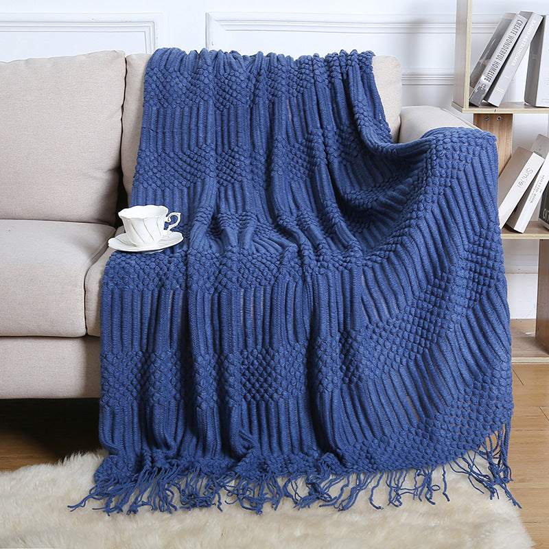 Boho Fringe Sofa Blanket