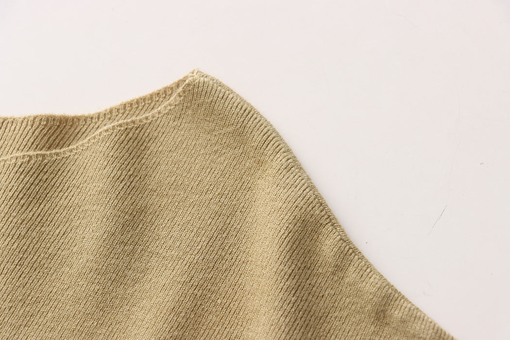 Women's Minimalist Short Sleeve Knit Top