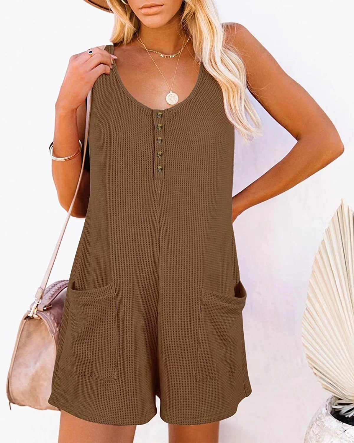 Casual Summer Sleeveless Short Jumpsuits for Women