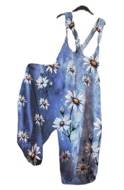 Casual Summer Floral Print Jumpsuits
