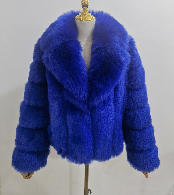 Fashion Artificial Fur Winter Short Coats for Women