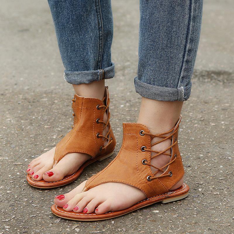 Women Summer Flip Flop Flat Sandals-STYLEGOING