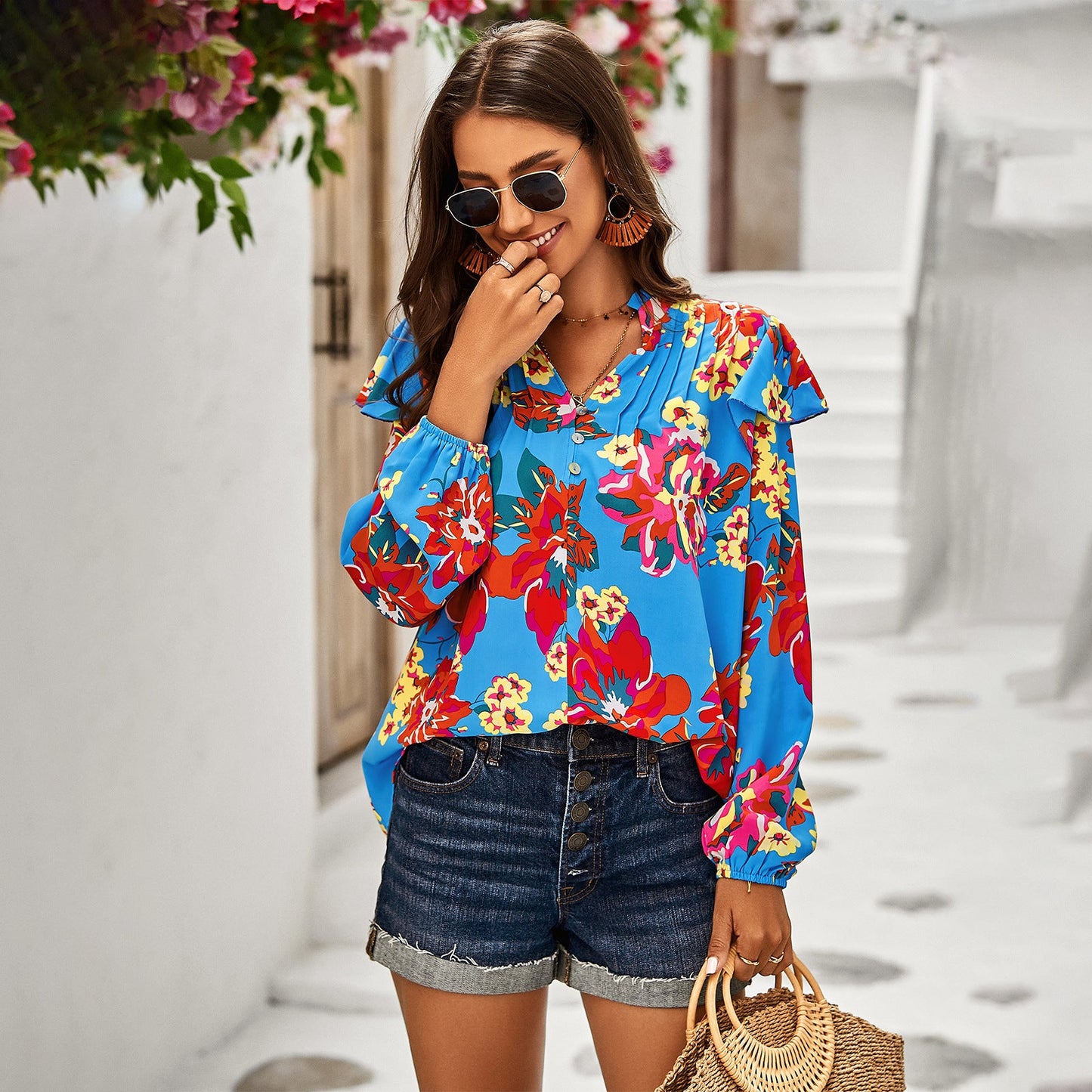 Casual Long Sleeves Blouses