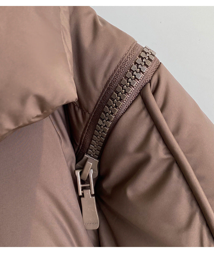 Women's Luxury Knit-Panel Down Jacket