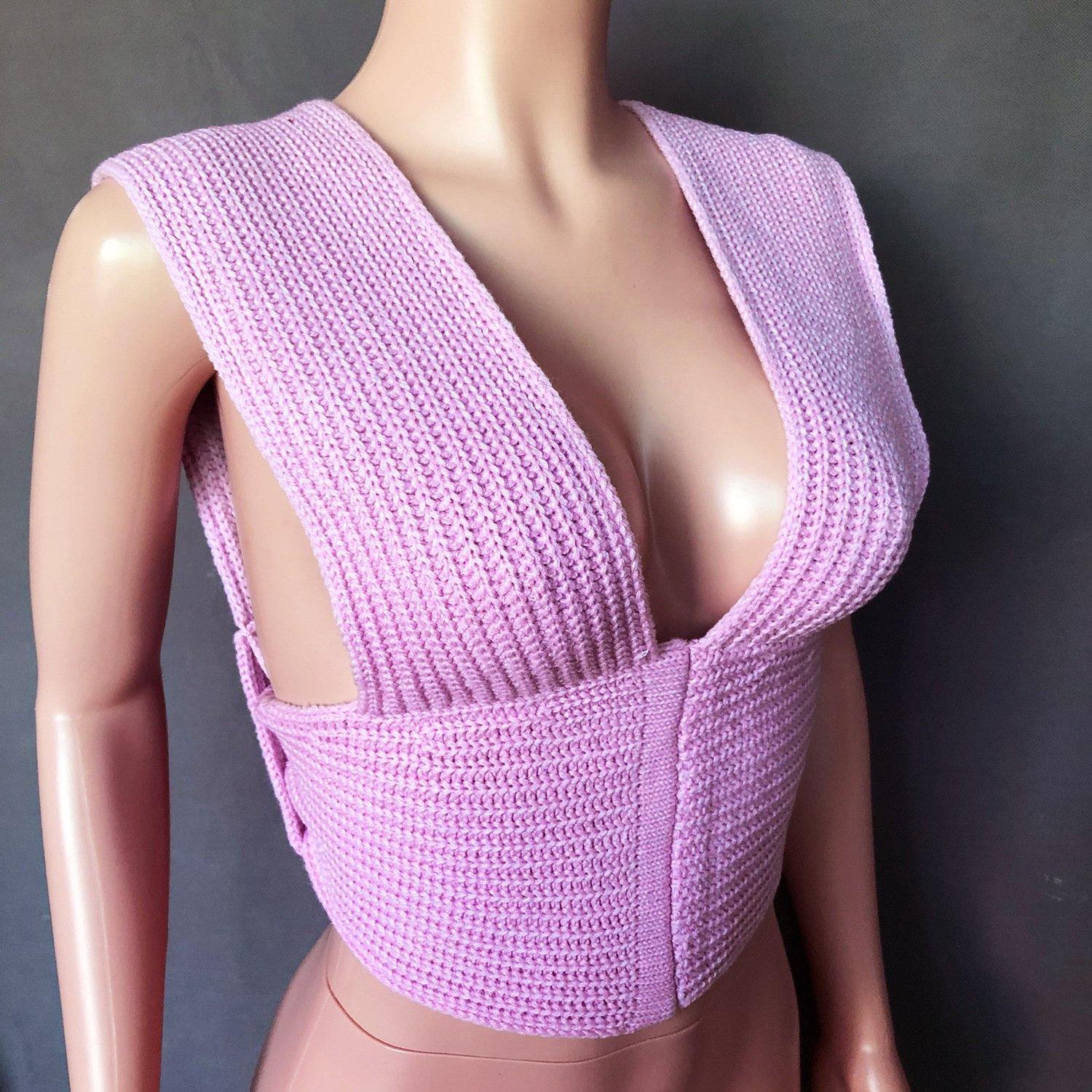 DIY Knitting Bangdage Tops-STYLEGOING