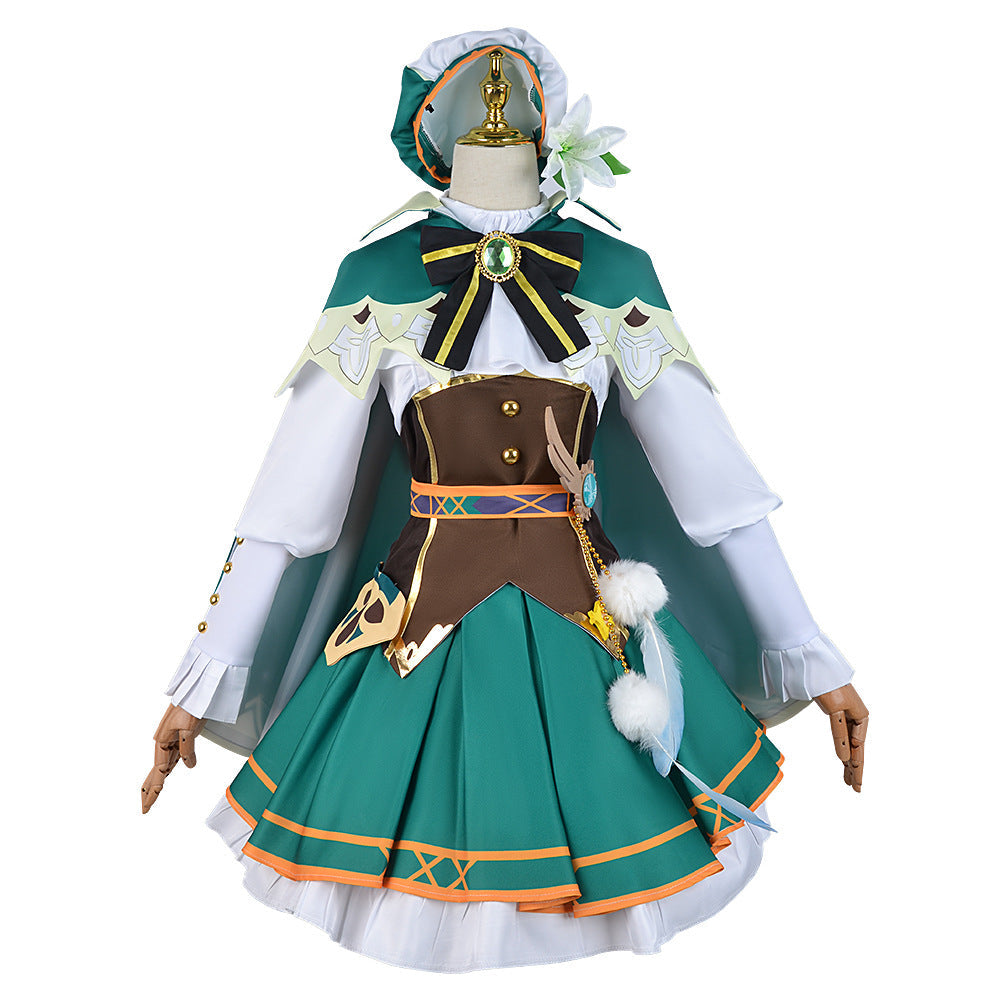 Genshin Impact Venti Cosplay Costume – Anemo Archon Barbatos Outfit (Full Set)