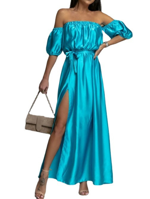 Sexy Off The Shoulder Summer Long Party Dresses-Dresses-Free Shipping at meselling99