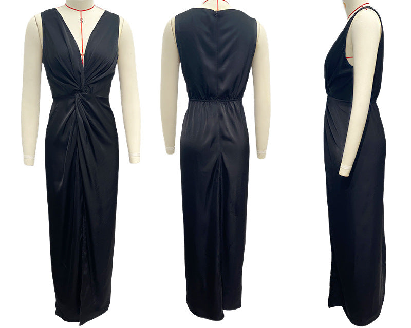 Sexy V Neck Sleeveless Summer Dresses