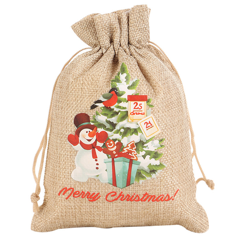 Christmas Drawstring Gift Bags