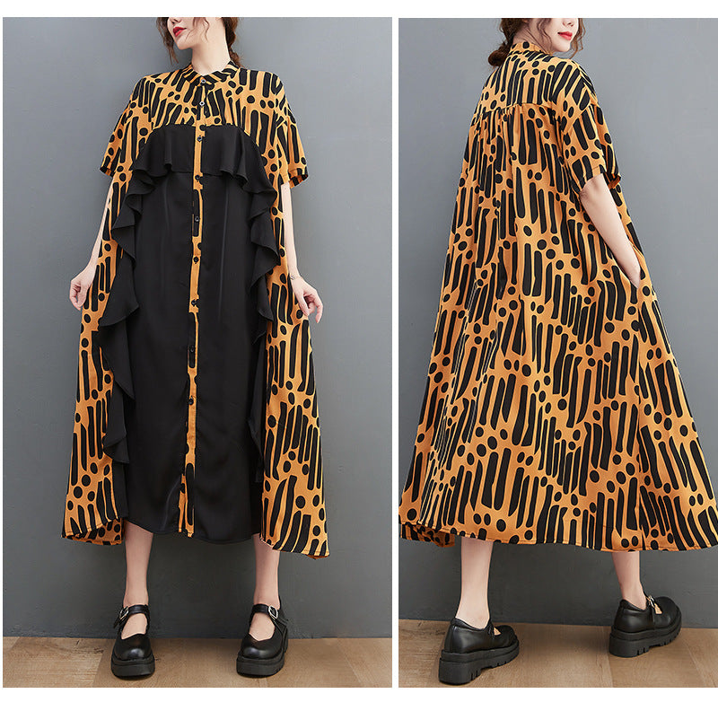 Casual Summer Chiffon Plus Sizes Long Cozy Dresses-Dresses-Free Shipping at meselling99