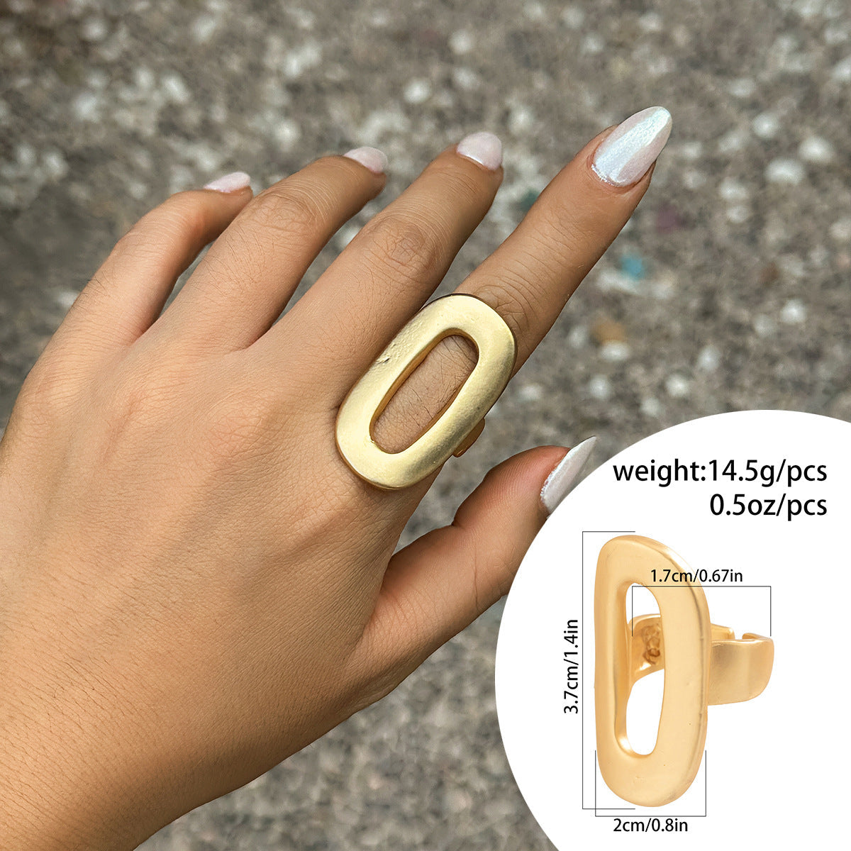 Women Alloy Irregular Flowers Rings