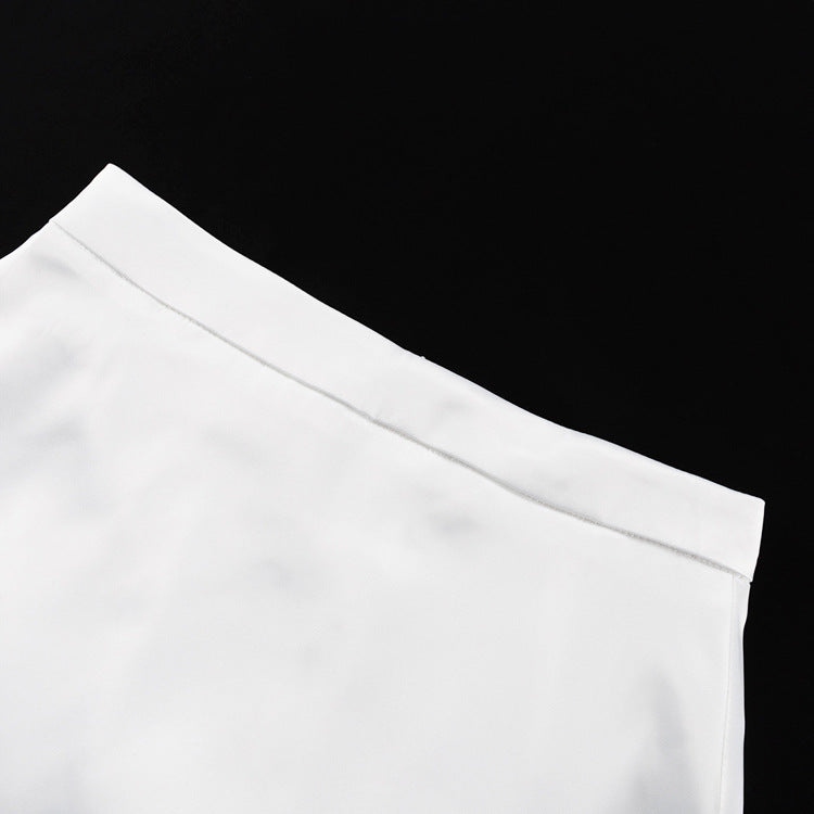 Women's High Waist Slit Long Midi Skirt