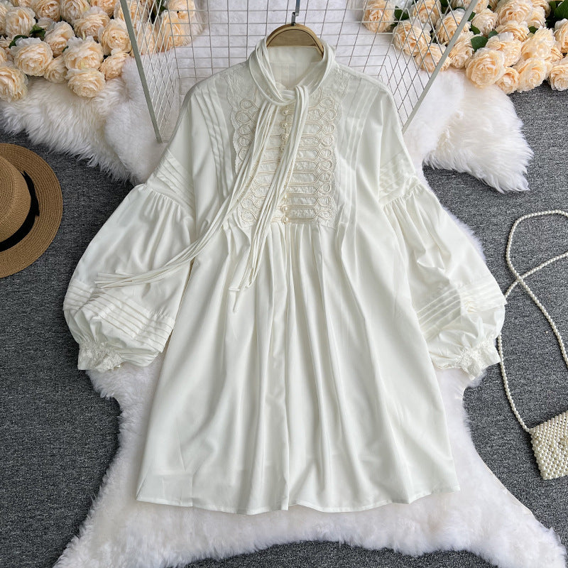 Royal-Inspired Doll Collar Dress