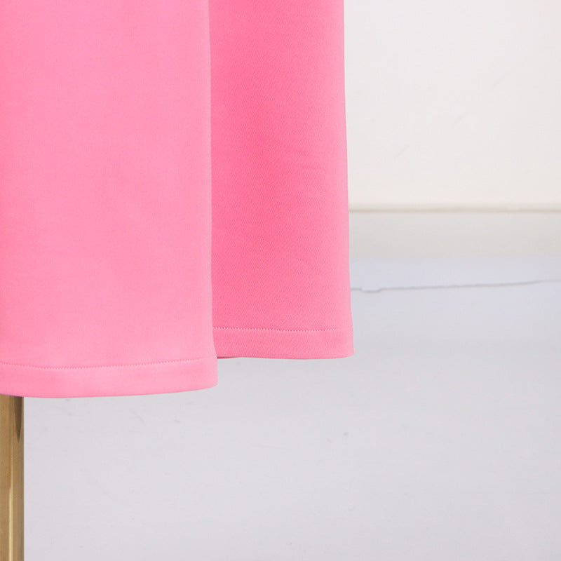 Elegant Stand Collar Sleeveless Maxi Dress