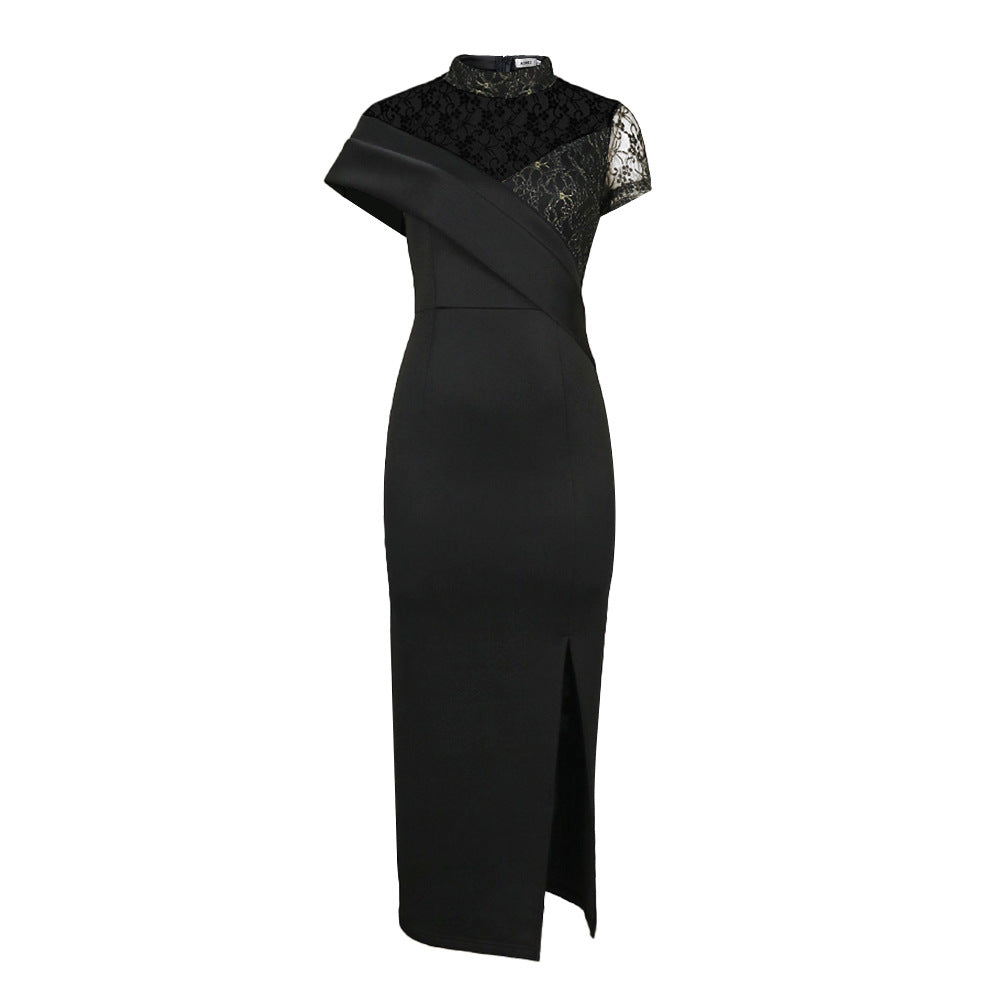 Vintage Lace Short Sleeves Party Dresses for Women-Dresses-Free Shipping at meselling99