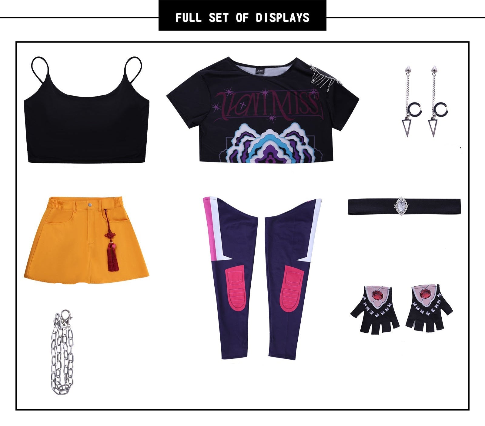 K-POP Demon Hunter Girl Group Cosplay Costume – Lumimira Zoey Outfit