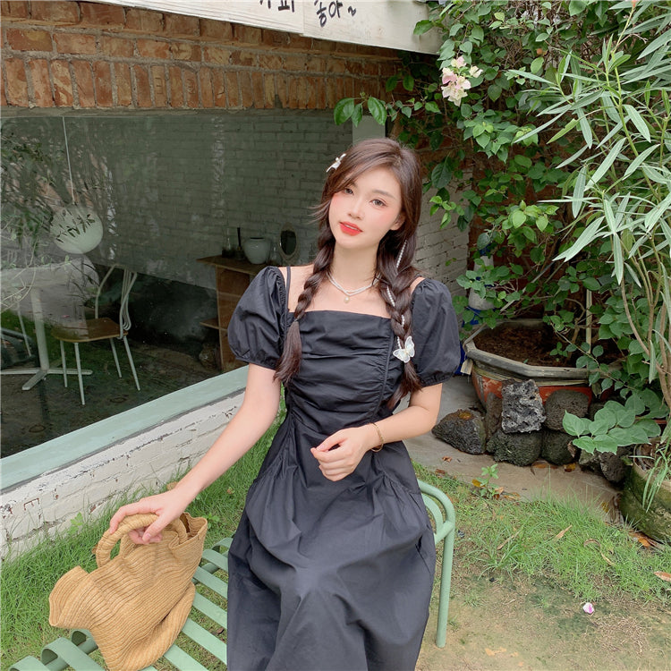 Off The Shoulder Summer Puff Sleeves Plus Sizes A-line Dresses